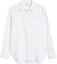 Caslon® Casual Linen Button-Up Shirt