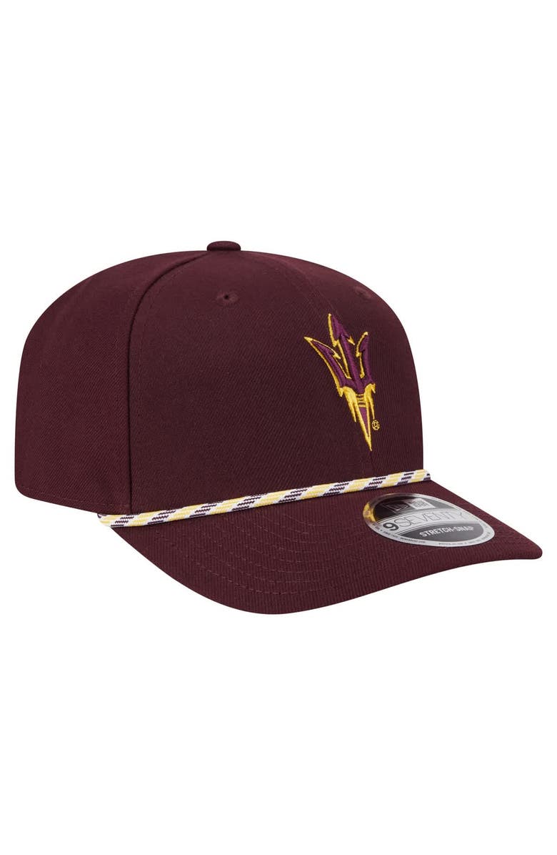 New Era Men's New Era Maroon Arizona State Sun Devils Game Day Multi-Rope 9SEVENTY Stretch-Snap Hat, Alternate, color, Maroon