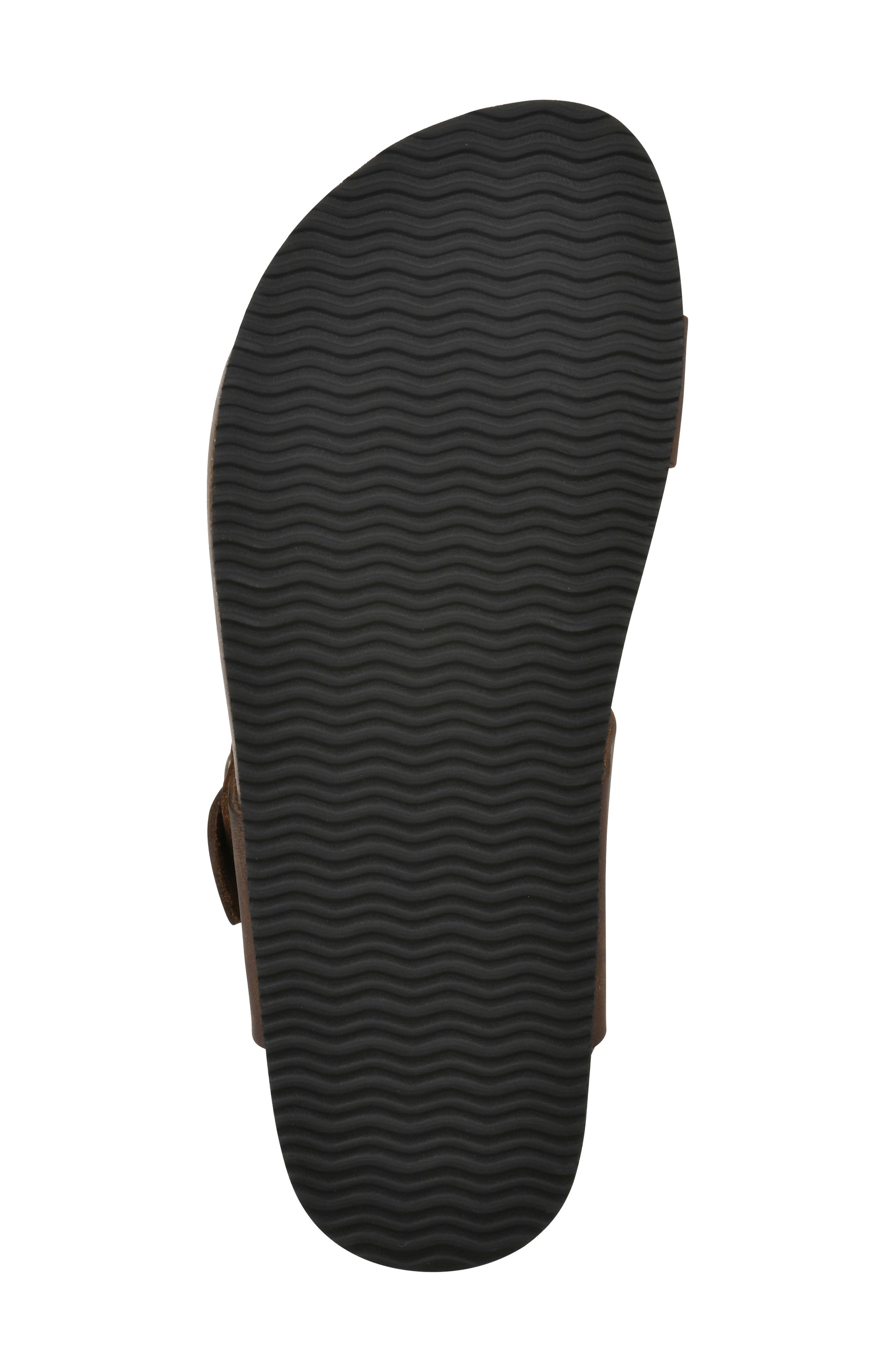 Happier Sandal, Alternate, color, BROWN/ LEATHER