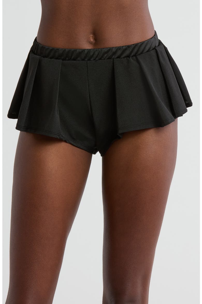 Skirted Boyshorts, Main, color, BLACK