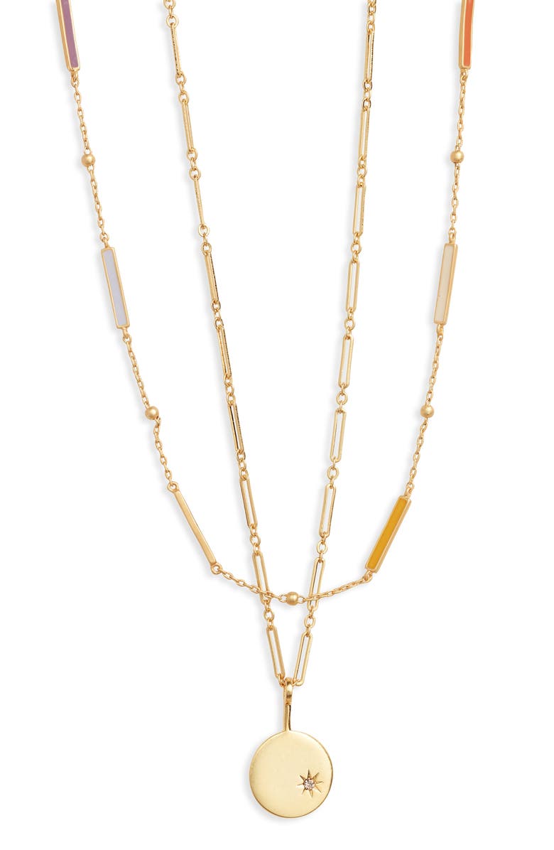 Madewell Spark Pendant Necklace Set, Main, color, 