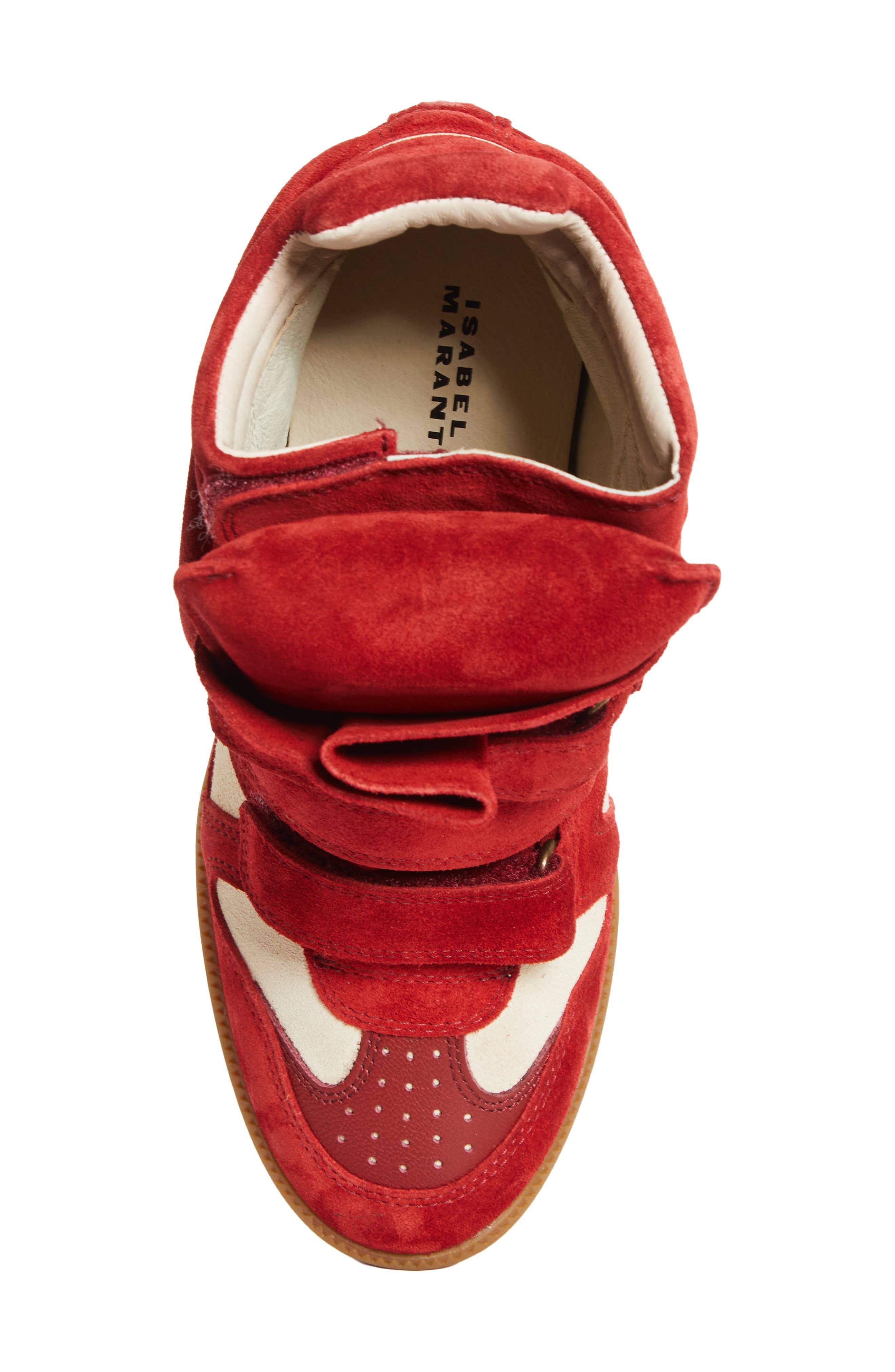 Isabel Marant Bekett Hidden Wedge High Top Sneaker, Alternate, color, 