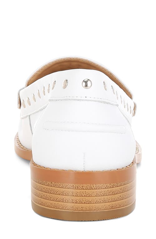 Rag & Co Oglavia Stud Penny Loafer In White