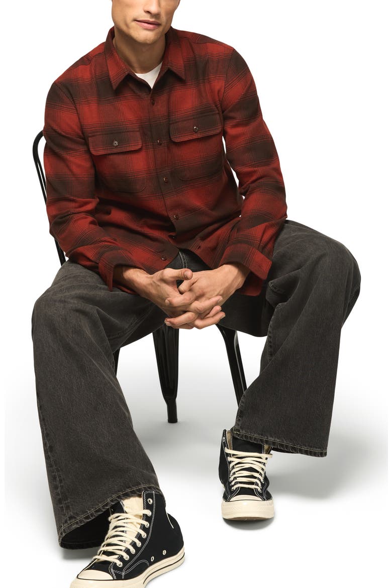 Humboldt Cloud Soft Plaid Flannel Shirt, Alternate, color, RED MULTI PLAID