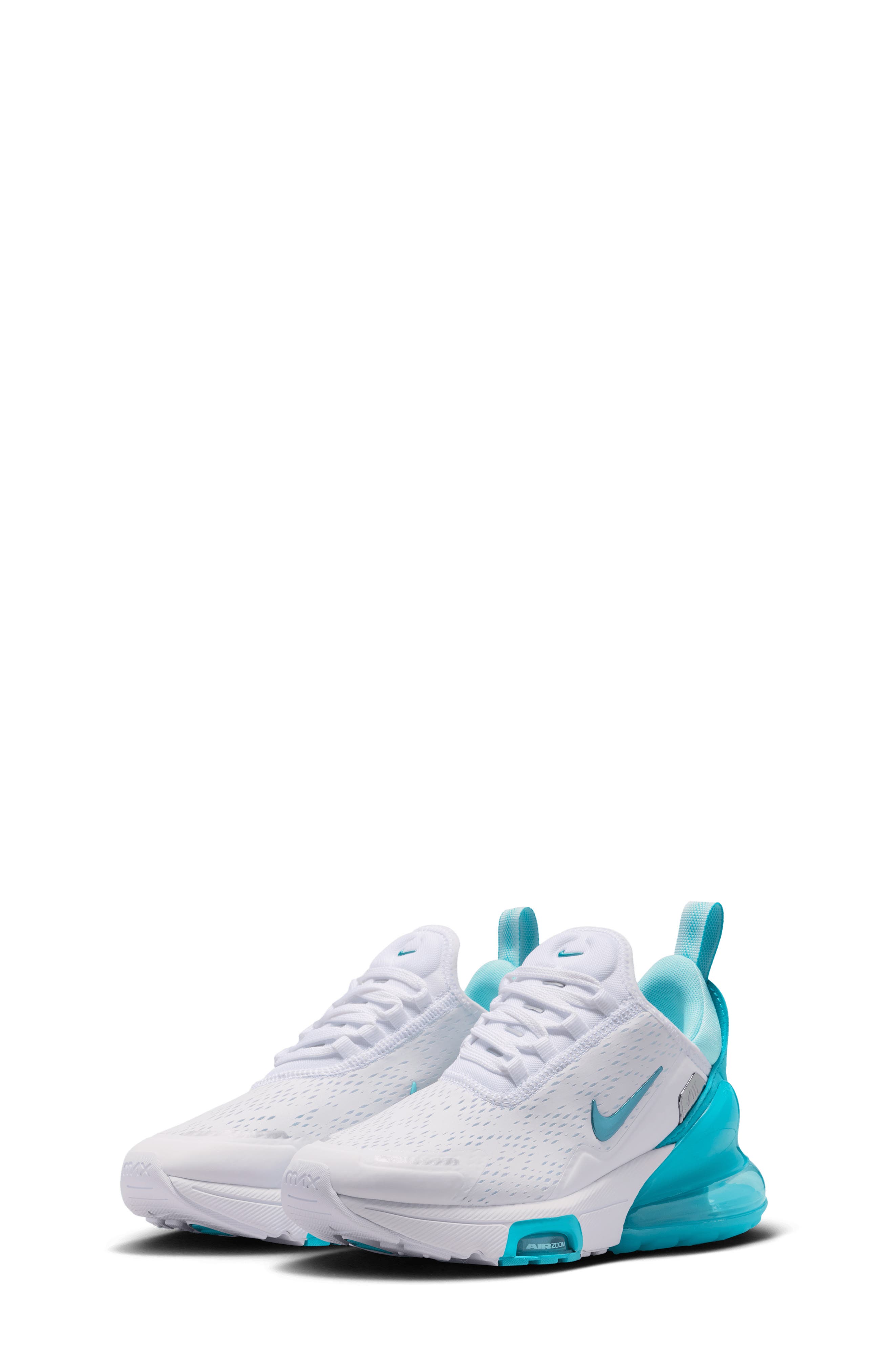 Nike Kids' Air Max 270 Premium Sneaker, Main, color, White/ Copa/ Teal Tint/ Blue