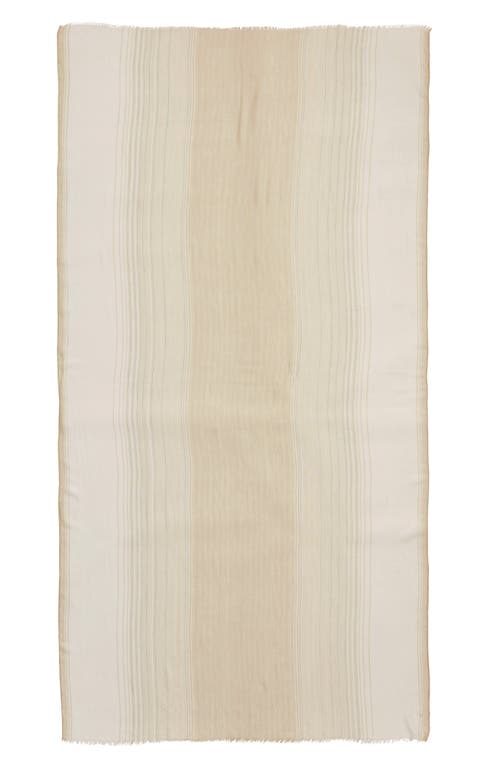 Nordstrom Yarn Dyed Stripe Wrap In White