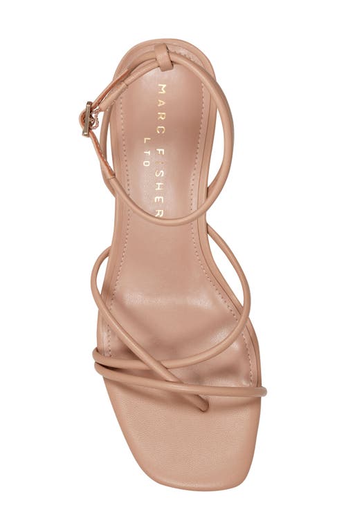 Marc Fisher Ballen Strappy Sandal In Medium Natural