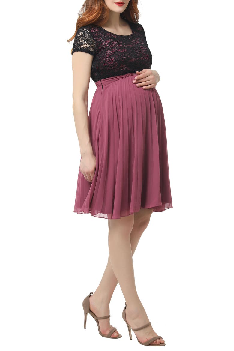 Tanya Maternity Babydoll Dress, Alternate, color, ROSE