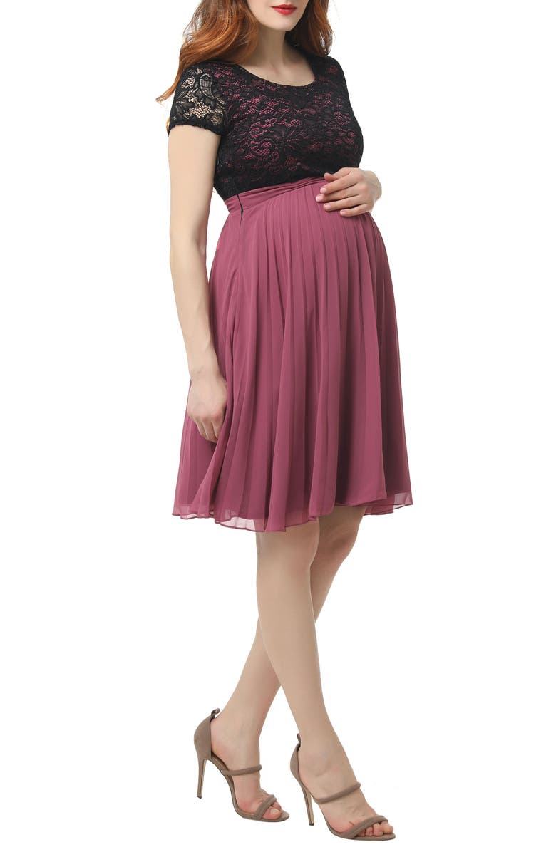 Kimi and Kai Tanya Maternity Babydoll Dress, Alternate, color, 