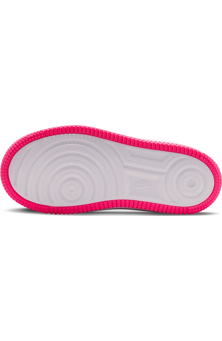 Nike Kids' Force 1 Basketball Sneaker, Alternate, color, White/ Pink/ Dusty Cactus
