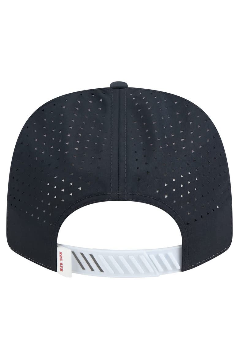 Men's New Era White/Navy Boston Red Sox Established Patch 9SEVENTY Adjustable Hat, Alternate, color, White