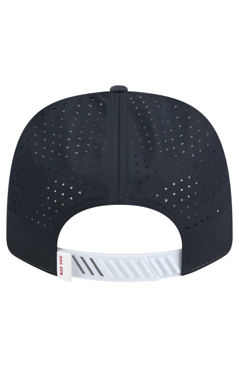 New Era Men's New Era White/Navy Boston Red Sox Established Patch 9SEVENTY Adjustable Hat, Alternate, color, White