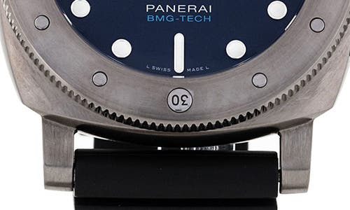 Watchfinder & Co. Panerai  2019 Luminor Submersible 1950 Pam00692 Automatic Rubber Strap Wat In Blue
