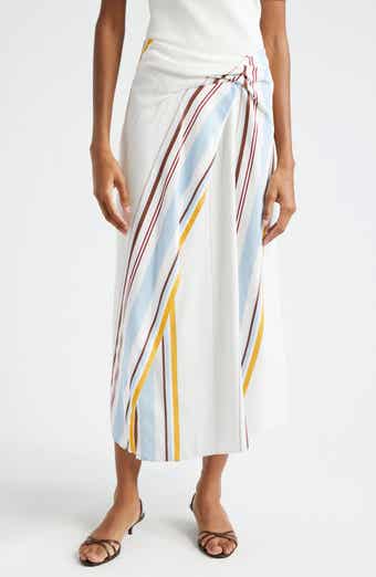 A.L.C. Clara Variegated Stripe Midi Skirt