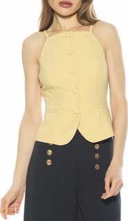 Alexia Admor Ziv Button Front Vest