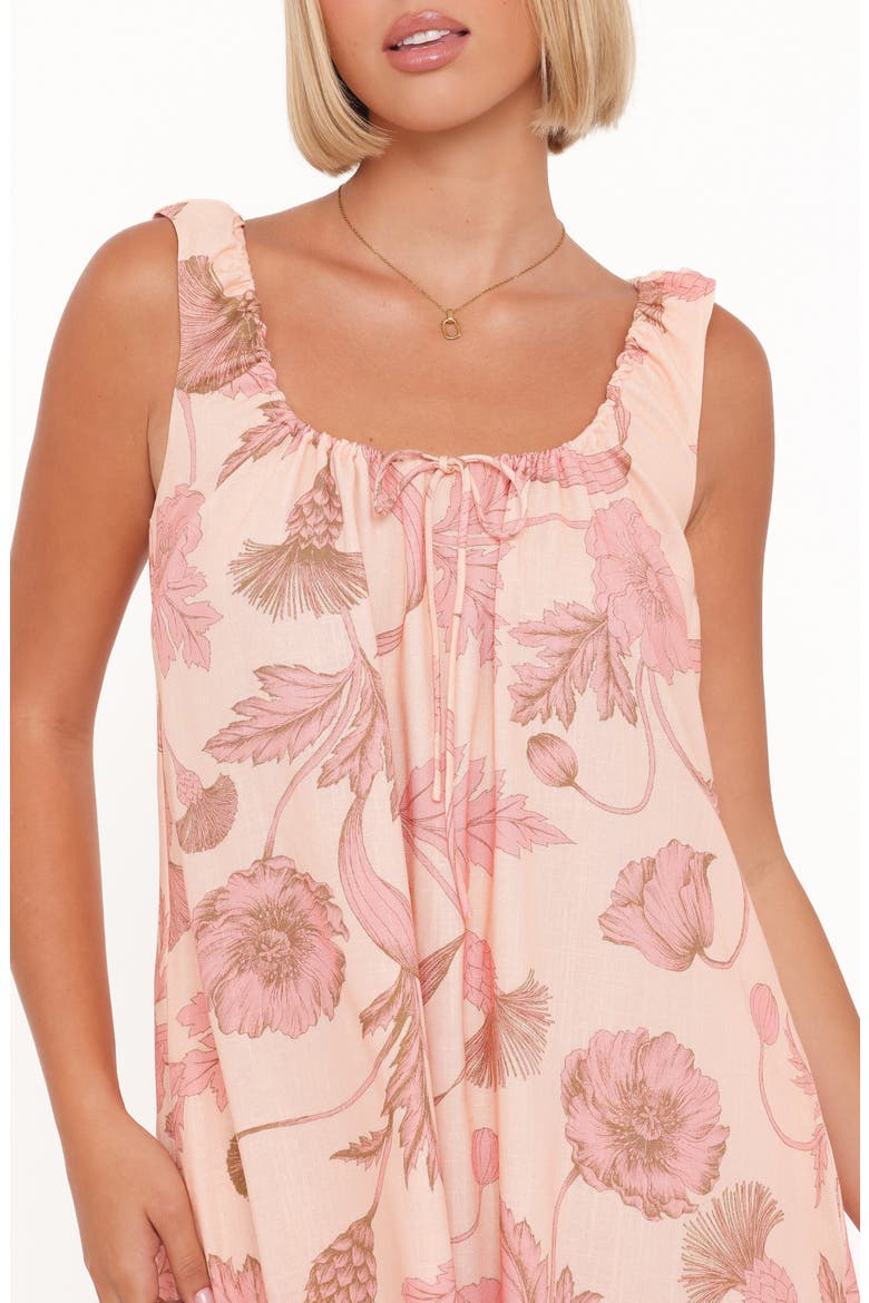 Bowman Floral Cotton Maxi Dress, Alternate, color, PINK FLORAL