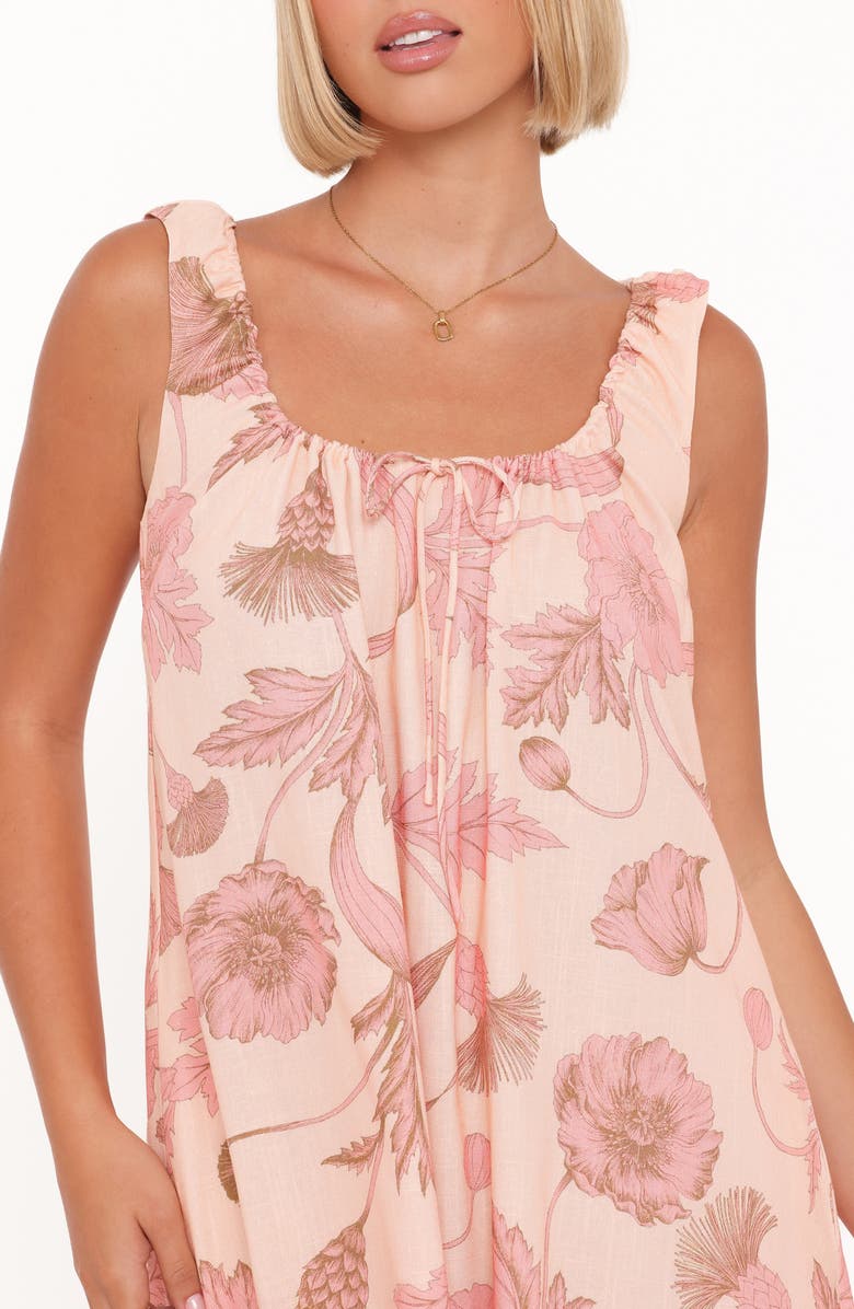 Petal & Pup Bowman Floral Cotton Maxi Dress, Alternate, color, Pink Floral