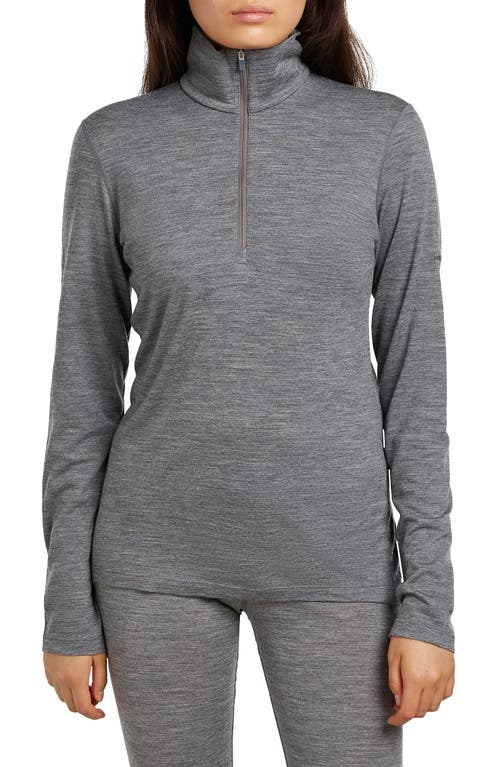 Icebreaker 200 Oasis Merino Wool Half Zip Pullover In Gray
