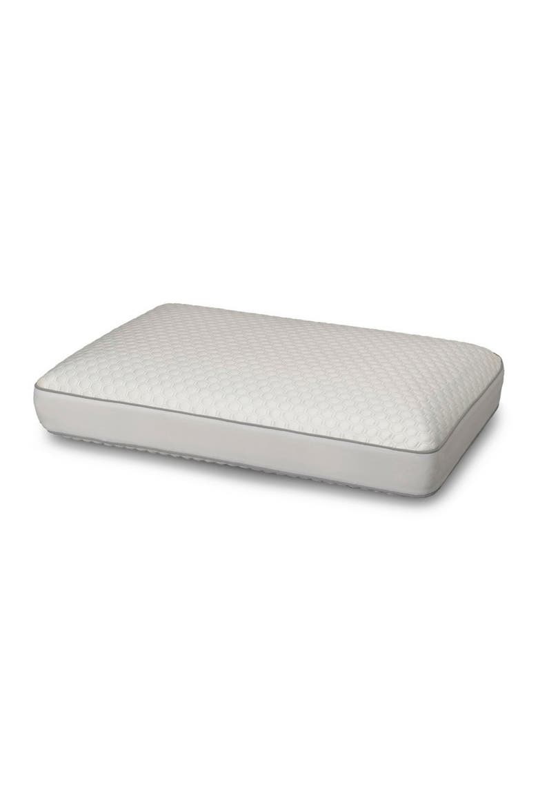 Memory Foam Cooling Pillow, Alternate, color, WHITE