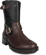 URBNKICKS Two-Tone Biker Boots