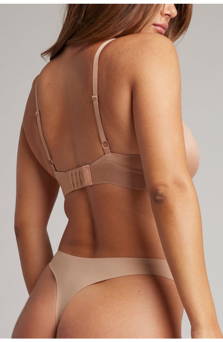 Negative Underwear Base High Thong, Alternate, color, Buff