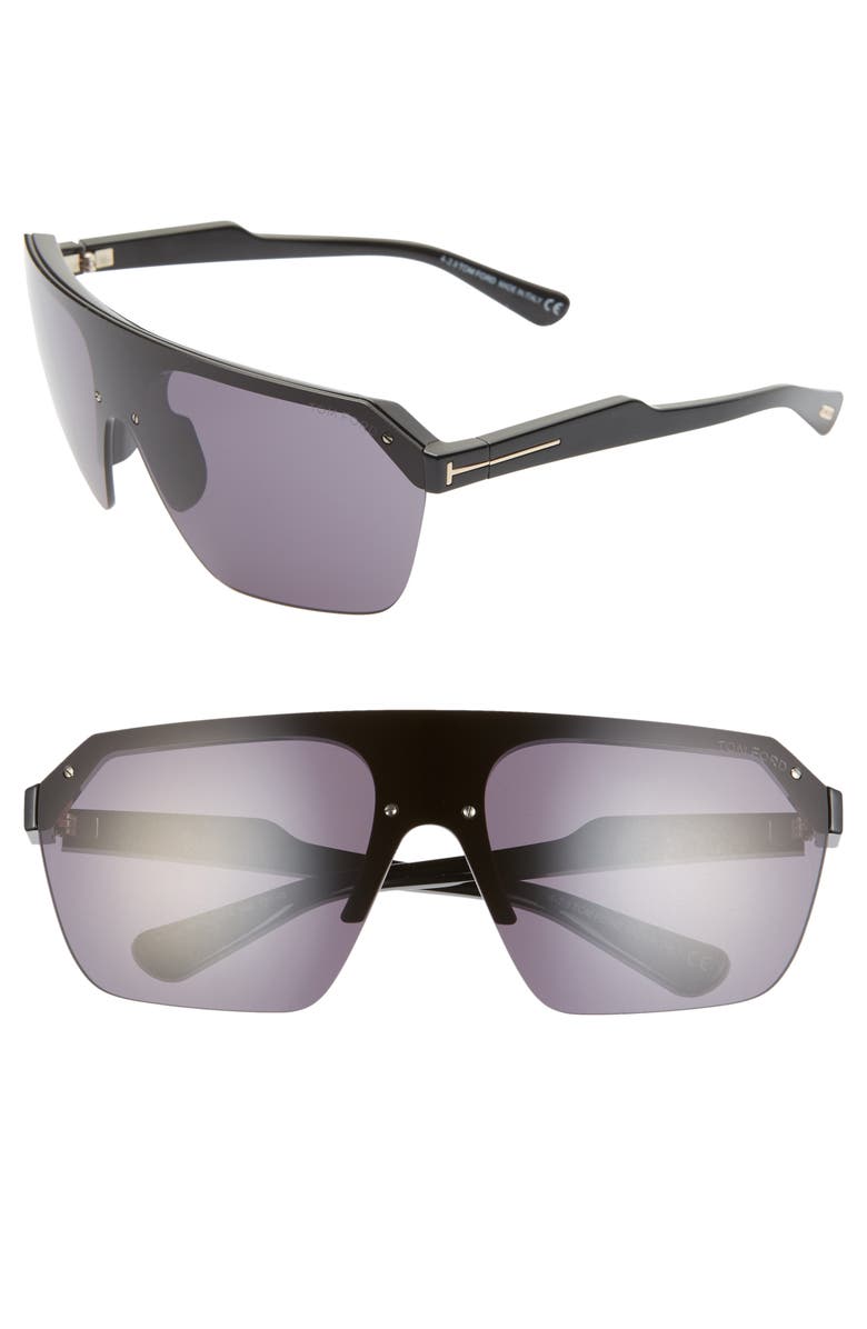TOM FORD Razor 146mm Shield Sunglasses, Main, color,