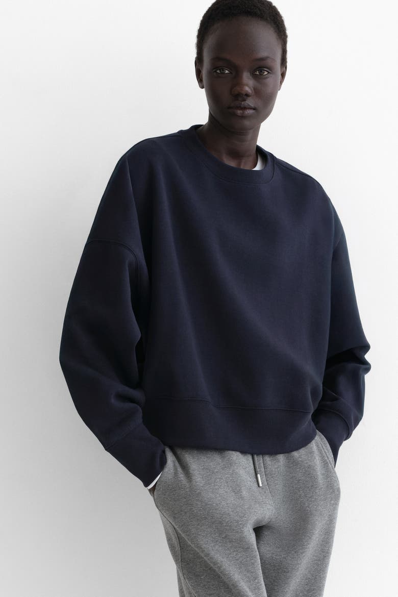 Oversized Sweatshirt, Main, color, Navy blue