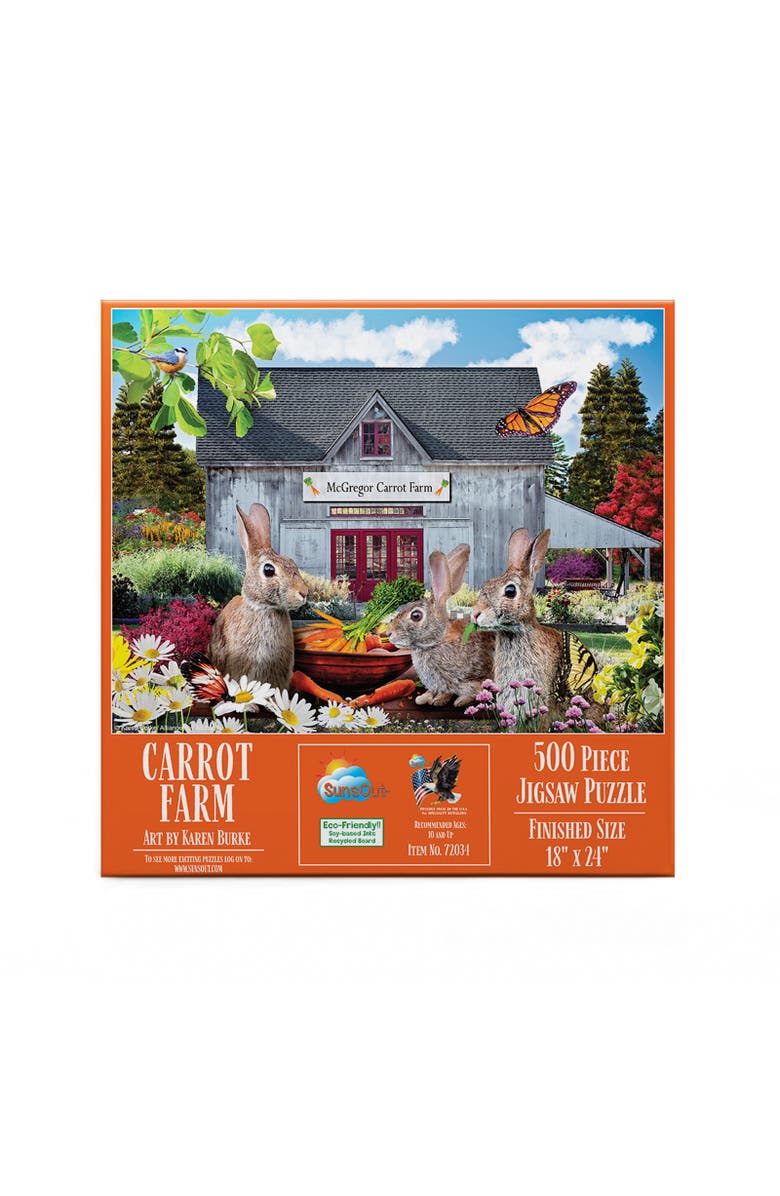 Sunsout Carrot Farm 500 piece Jigsaw Puzzle for Adults, Alternate, color, Multicolor