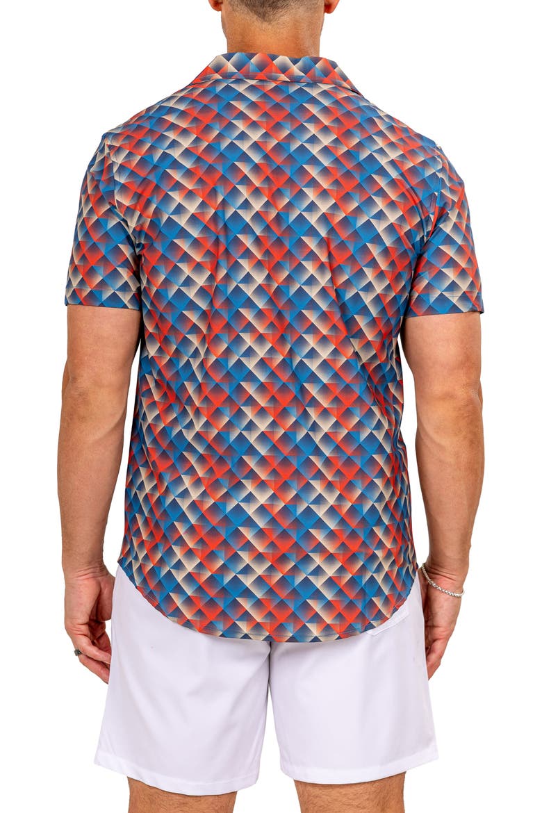 Marthy Red Camp Shirt, Alternate, color, RED