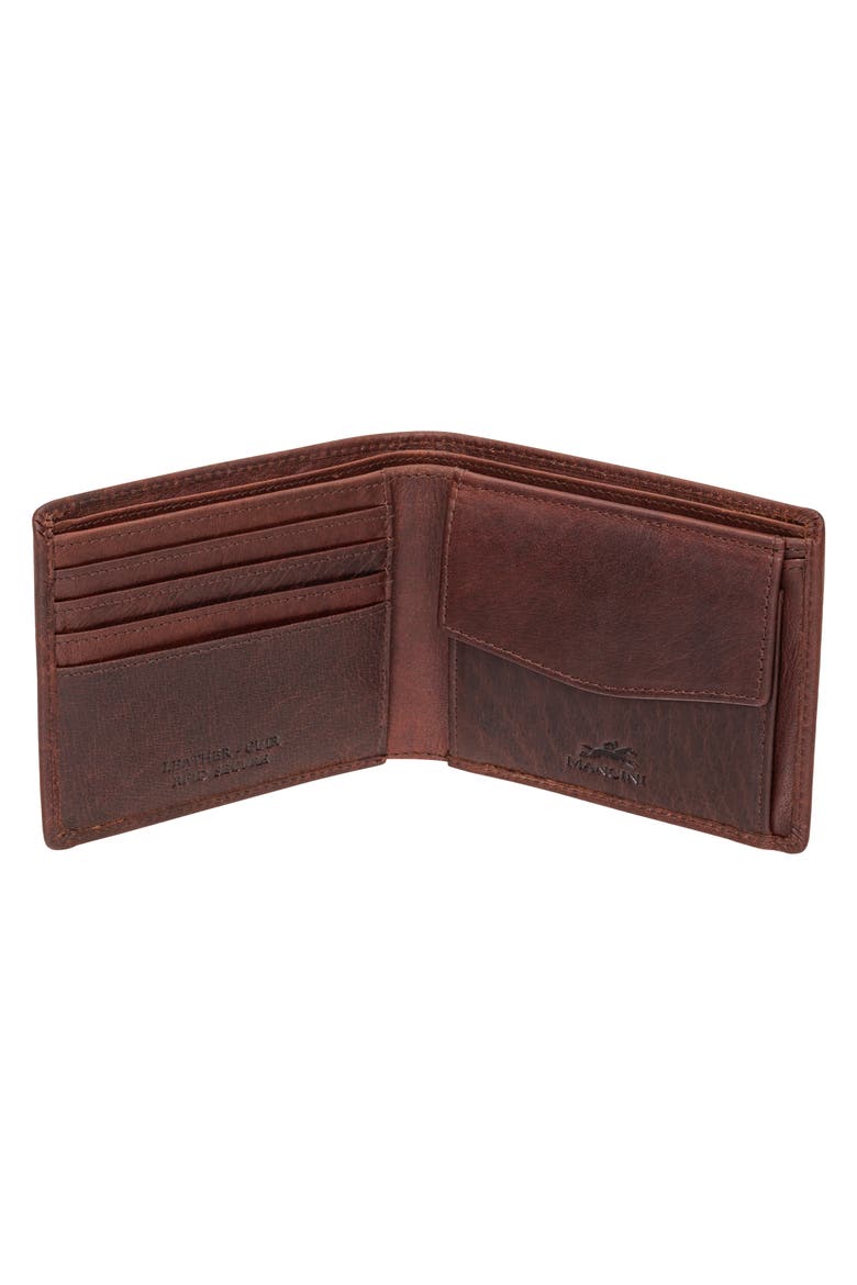 Buffalo RFID Wallet with Coin Pocket, Alternate, color, BROWN