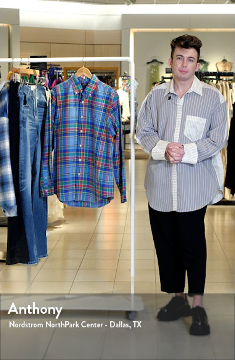 Plaid Cotton Oxford Button-Down Shirt, sales video thumbnail