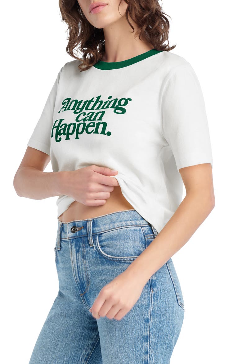 x 'Nobody Wants This' Anything Can Happen Graphic T-Shirt, Alternate, color, WHITE/ EMERALD