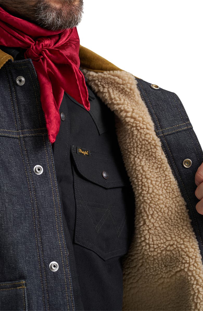 Wrangler Filson X Wrangler Two-Tone Denim Work Jacket, Alternate, color, Indigo