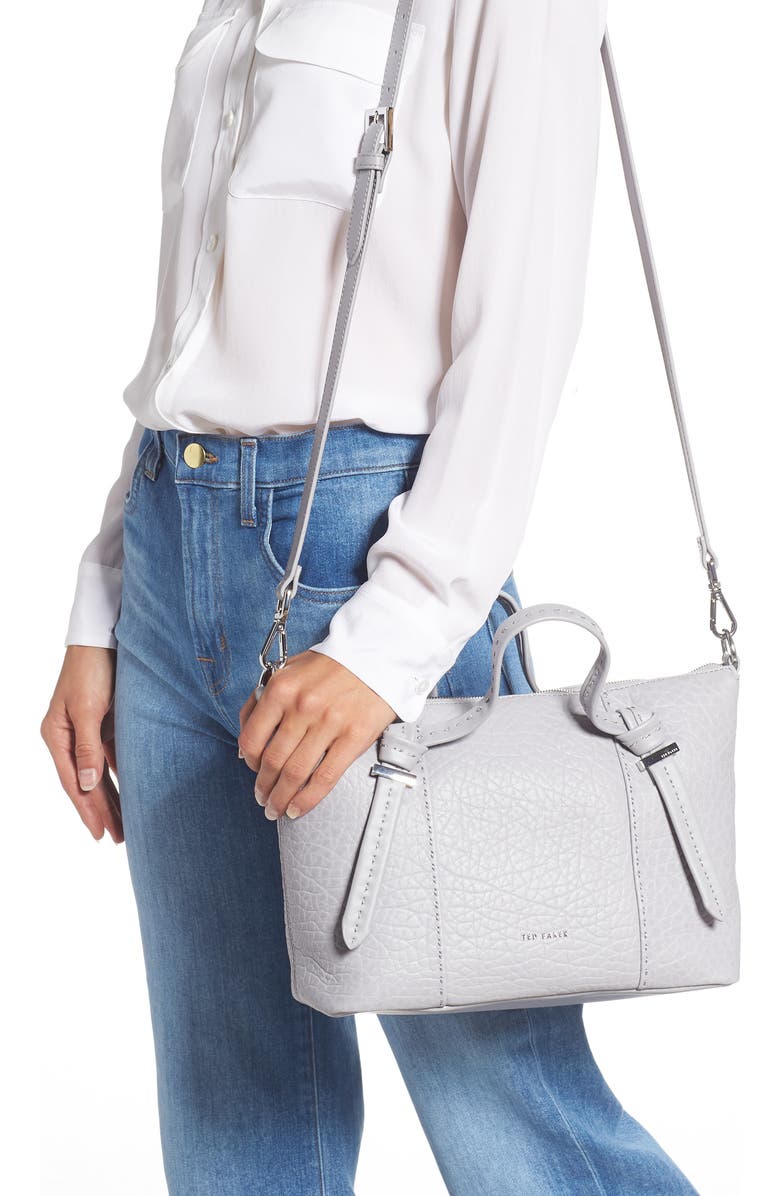 Ted Baker London Small Olmia Knotted Handle Leather Tote, Alternate, color,