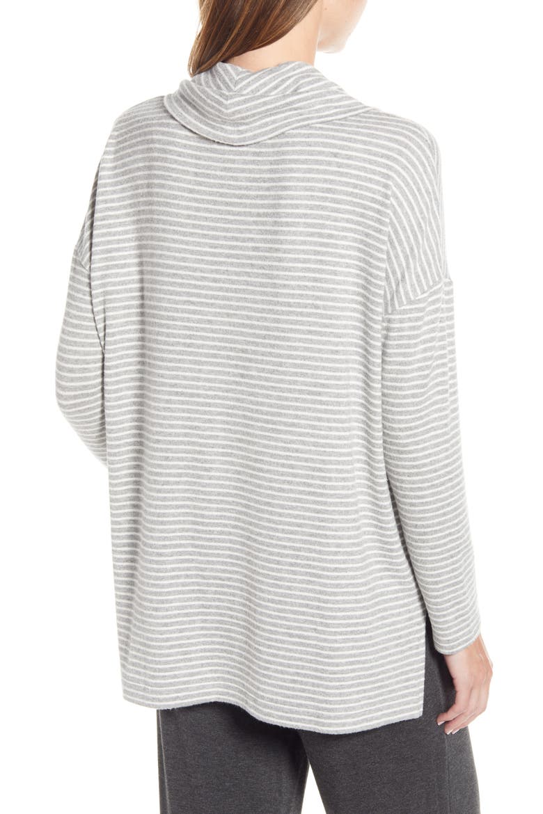 Brushed Cowl Neck Top, Alternate, color, LAZY GREY MELANGE