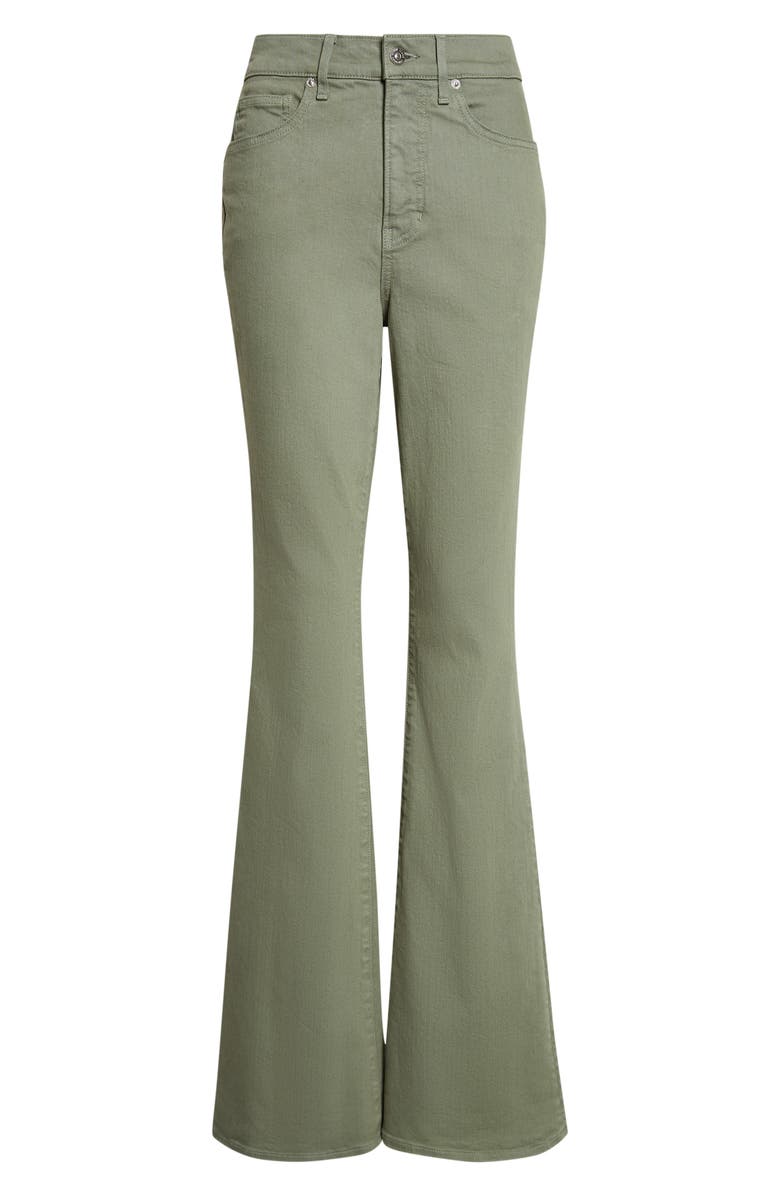 Veronica Beard Beverly Skinny Flare Leg Jeans, Alternate, color, Stone Sage