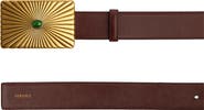 Versace Sunray Buckle Leather Belt