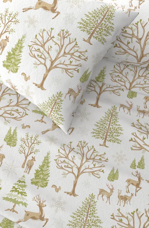 Woven & Weft Animal Lodge Cotton Flannel Sheet Set