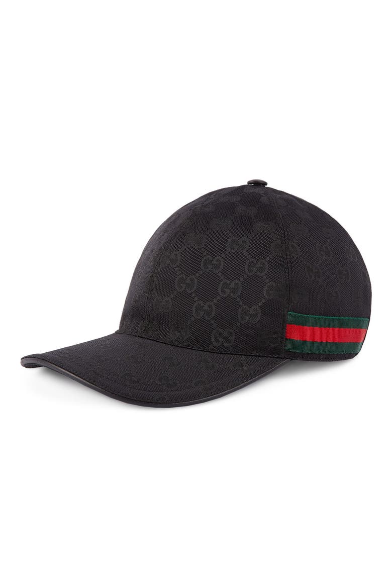 Logo Print Baseball Cap, Main, color, BLACK