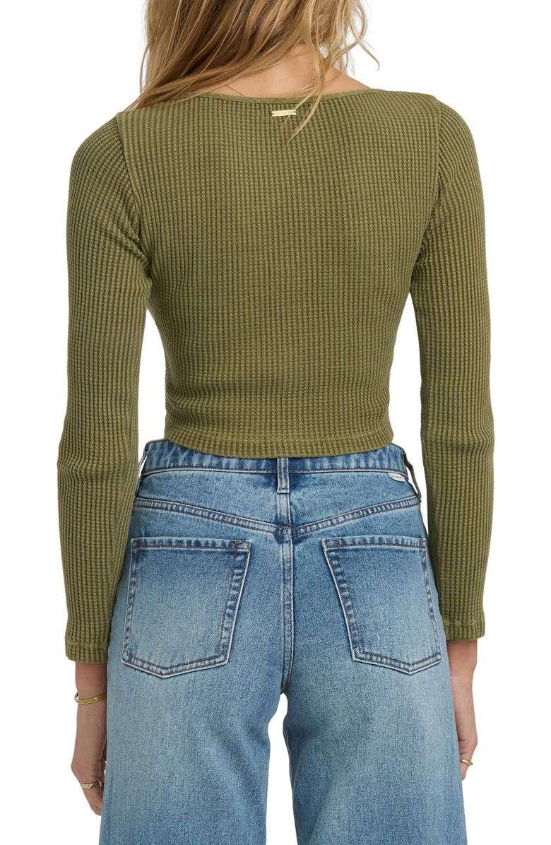 Billabong Paxton Waffle Stitch Cardigan, Alternate, color, Martini Olive