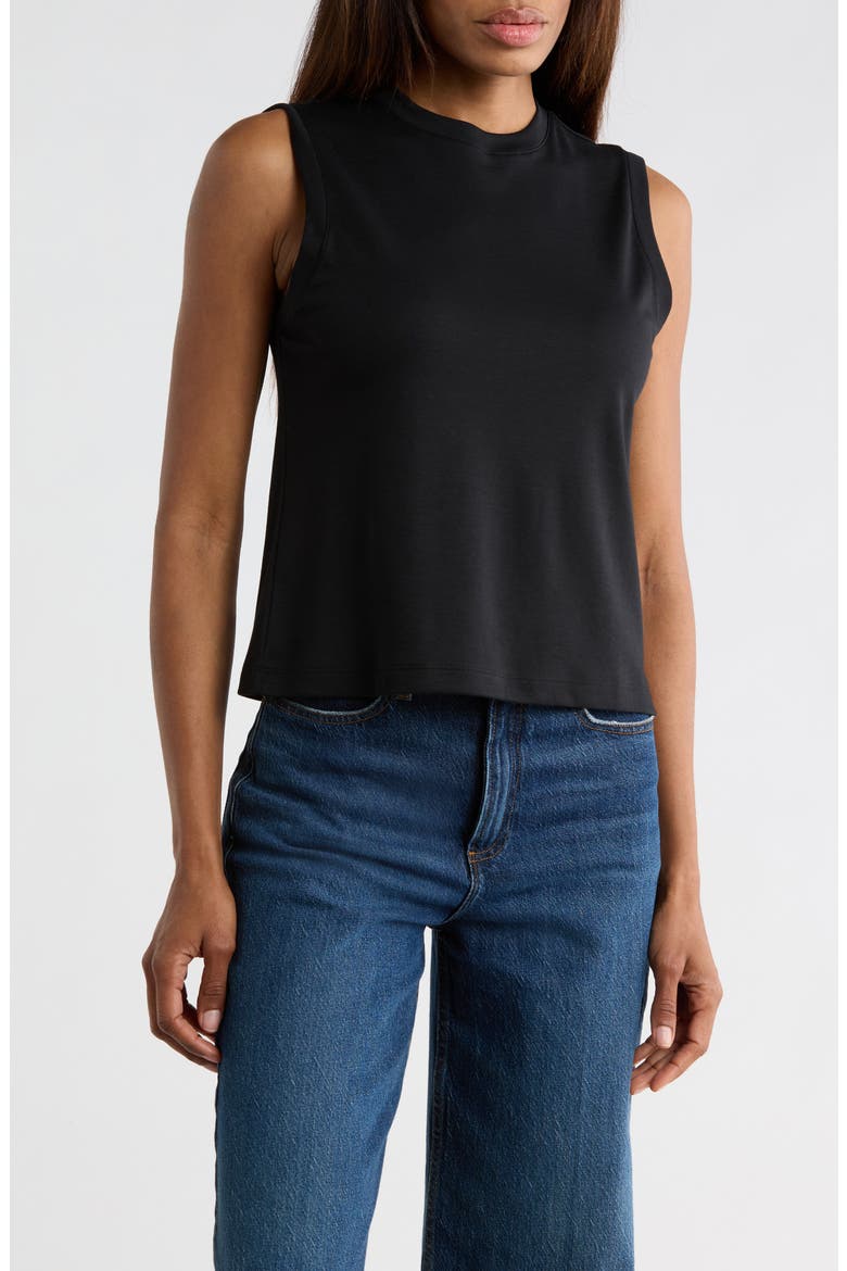 Pima Cotton Tank, Main, color, BLACK