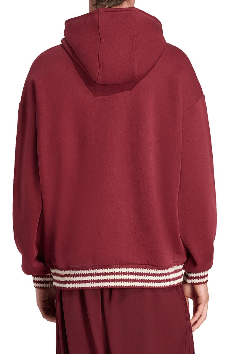 adidas Oversize Logo Hoodie, Alternate, color, Shadow Red