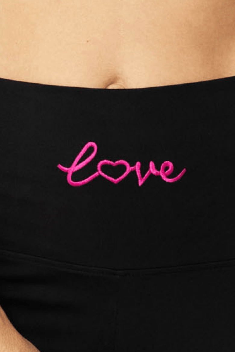 Adore Yourself High Waisted Premium Legging, Alternate, color, Black/Hot Pink