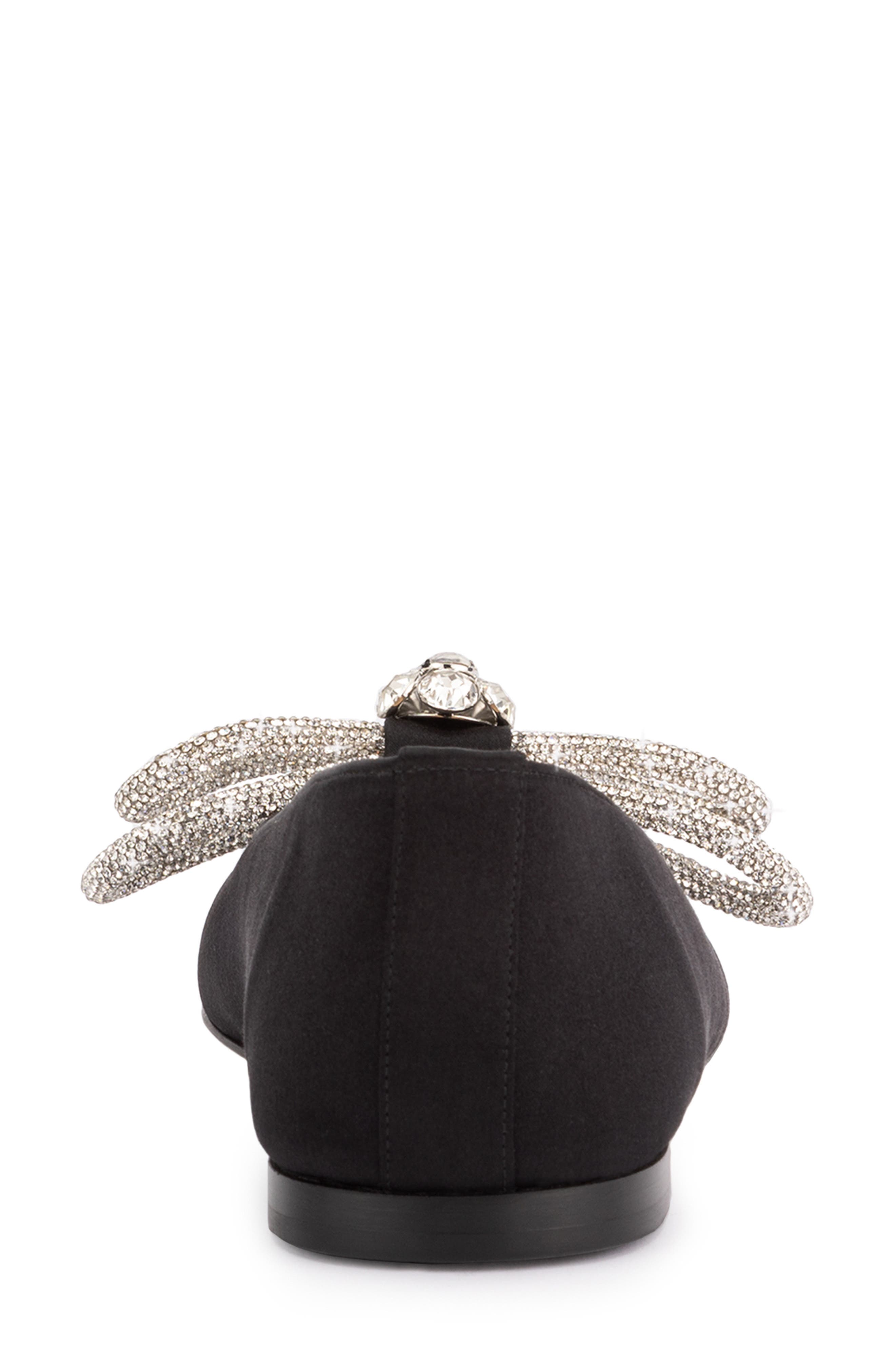 Mach & Mach Double Crystal Bow Ballet Flat, Alternate, color, 