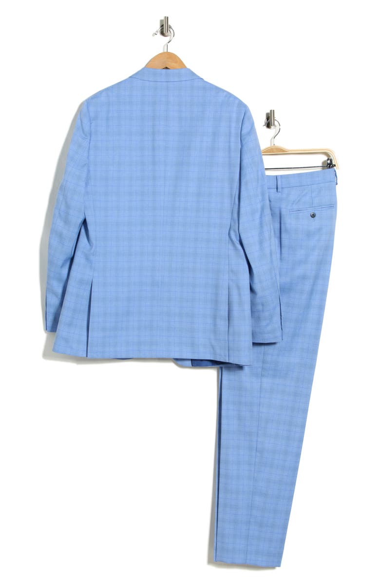 Nautica Light Blue Plaid Suit, Alternate, color, Lt. Blue Plaid