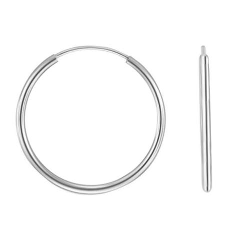 Donatello Gian 2pk Sterling Silver Hoops Set