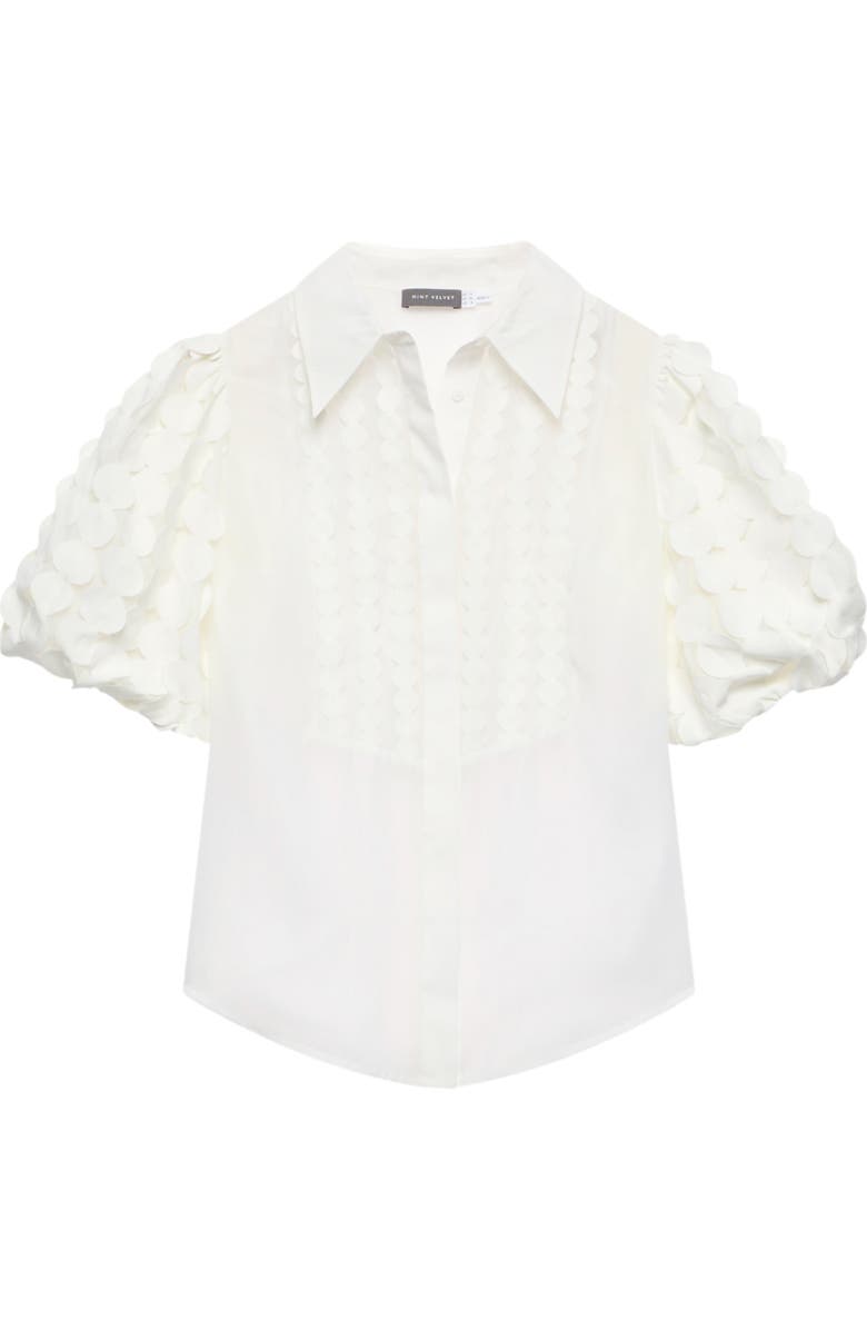 MINT VELVET Applique Organza Shirt, Alternate, color,