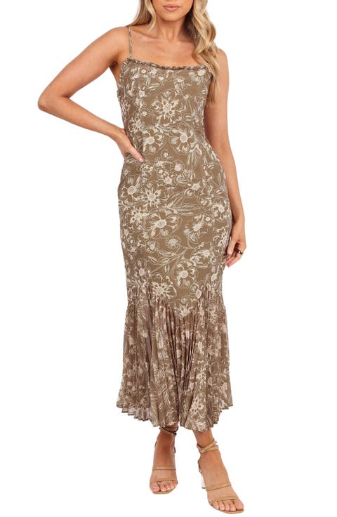 Ashton Pleated Hem Midi Dress