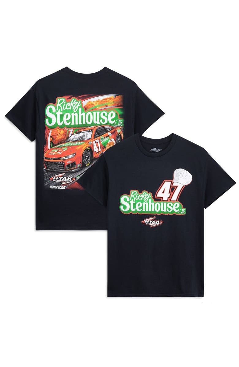 Classic Ink Men's Classic Ink Black Ricky Stenhouse Jr. #47 Chef Boyardee T-Shirt, Main, color, Black