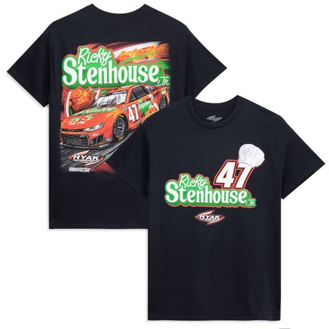 Men's Classic Ink Black Ricky Stenhouse Jr. #47 Chef Boyardee T-Shirt